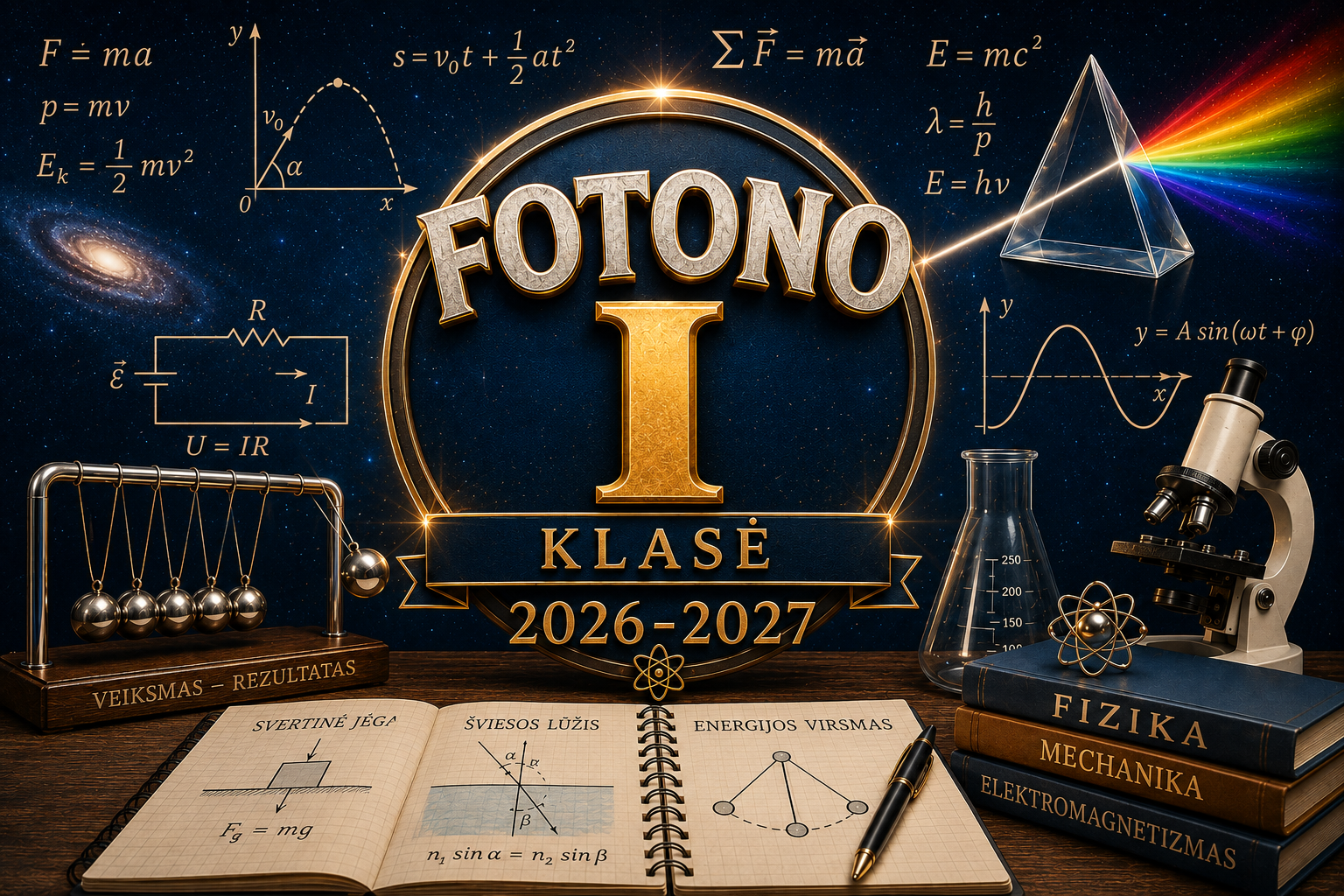 I klasė 2026-2027